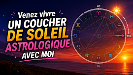 Un coucher de soleil astrologique